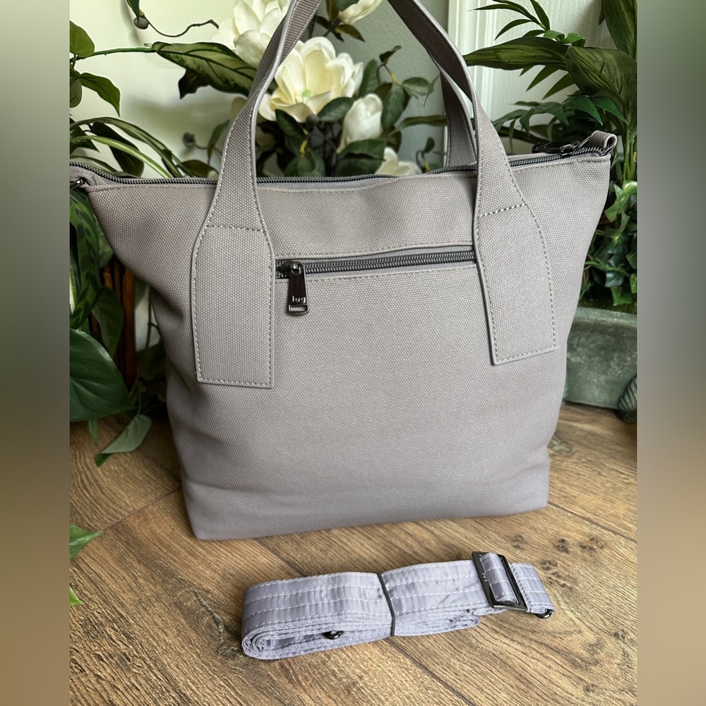 Lug Metallic Pearl VL Alto Matte Luxe RFID Crossbody Tote Bag - Earth Tone Bag - Picture 2 of 9